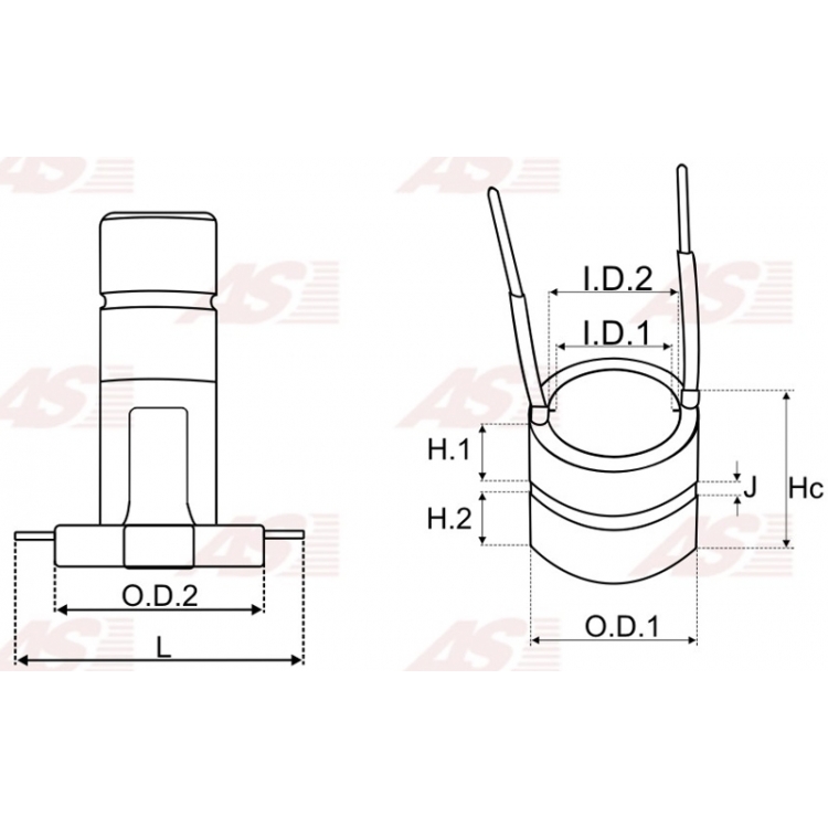 Alternator slip rings / 135172