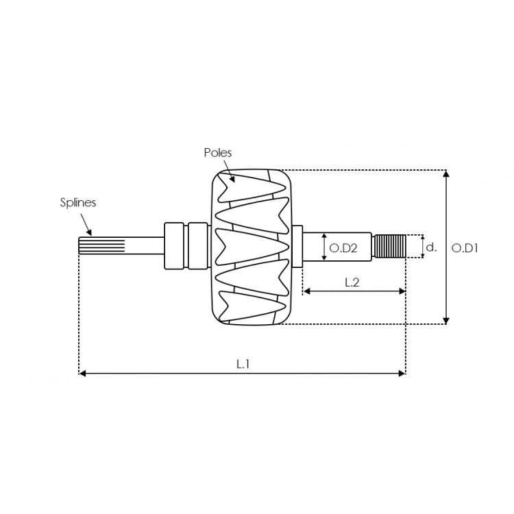 Alternator rotors - / AR3025