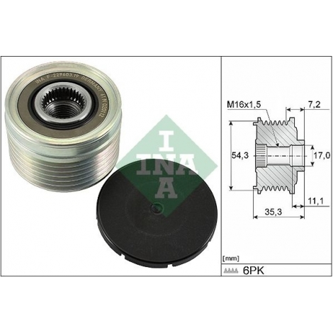 Koła pasowe alternatora - 535003910