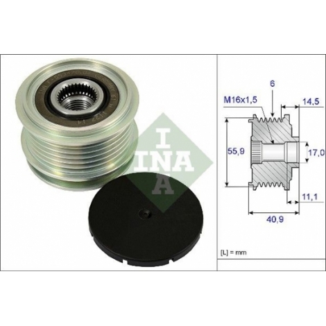 Alternator freewheel pulley / F-227628.04