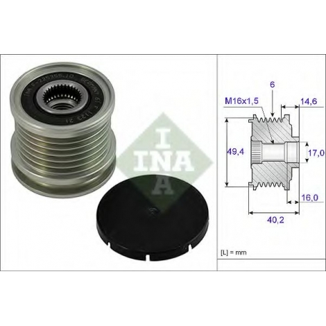 Freewheel pulley - / AFP0005 (INA)