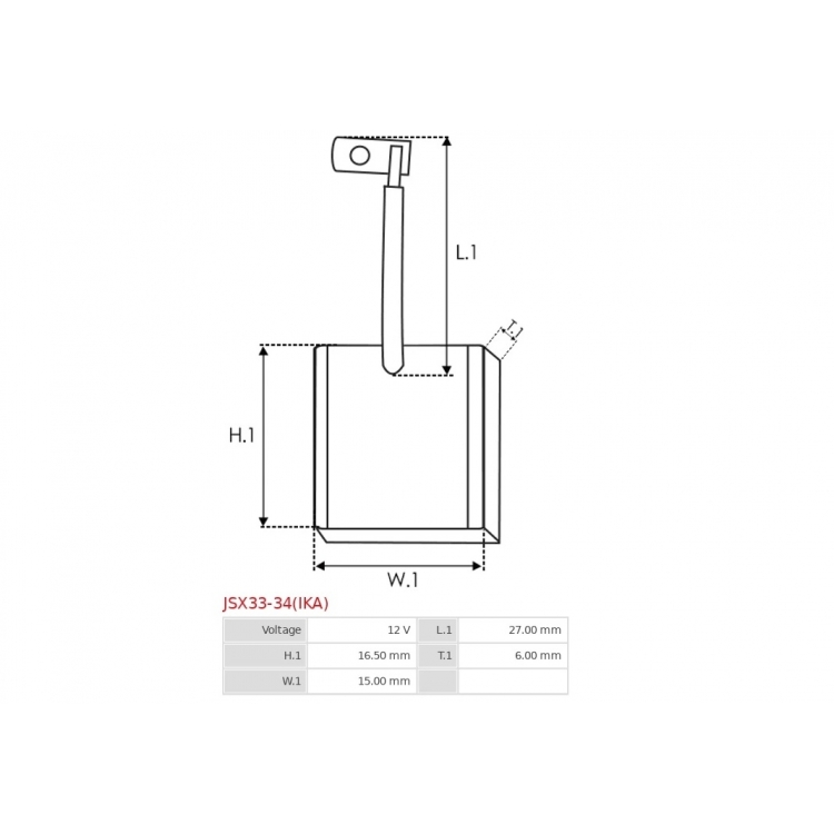 Startera birstes  / JSX33-34