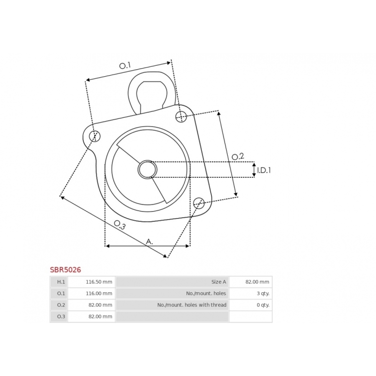 Starter d.e. brackets / SBR5026