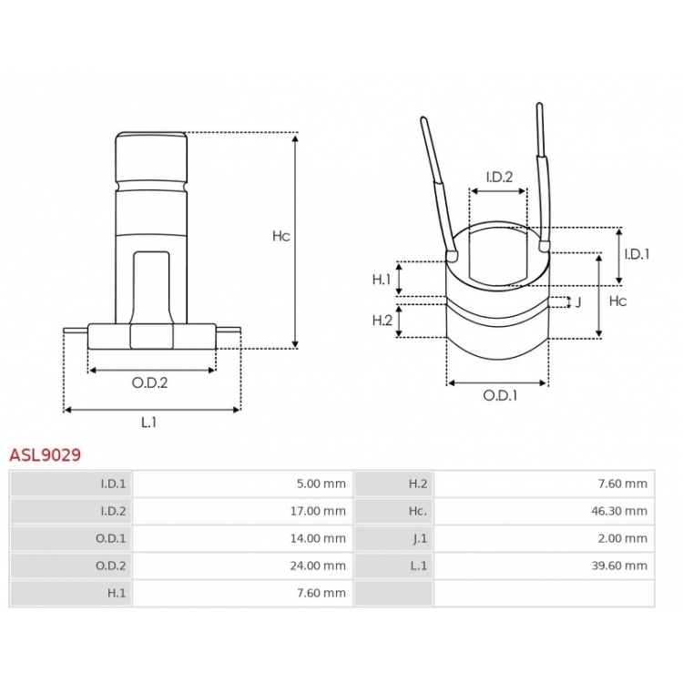 Alternator slip rings - / F00M502700