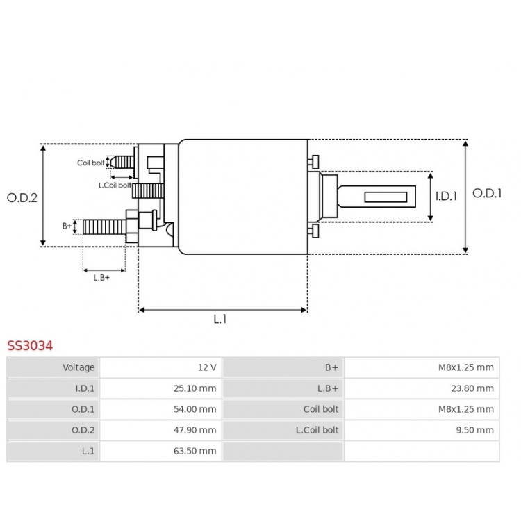 Startera solenoīd / TS22E45