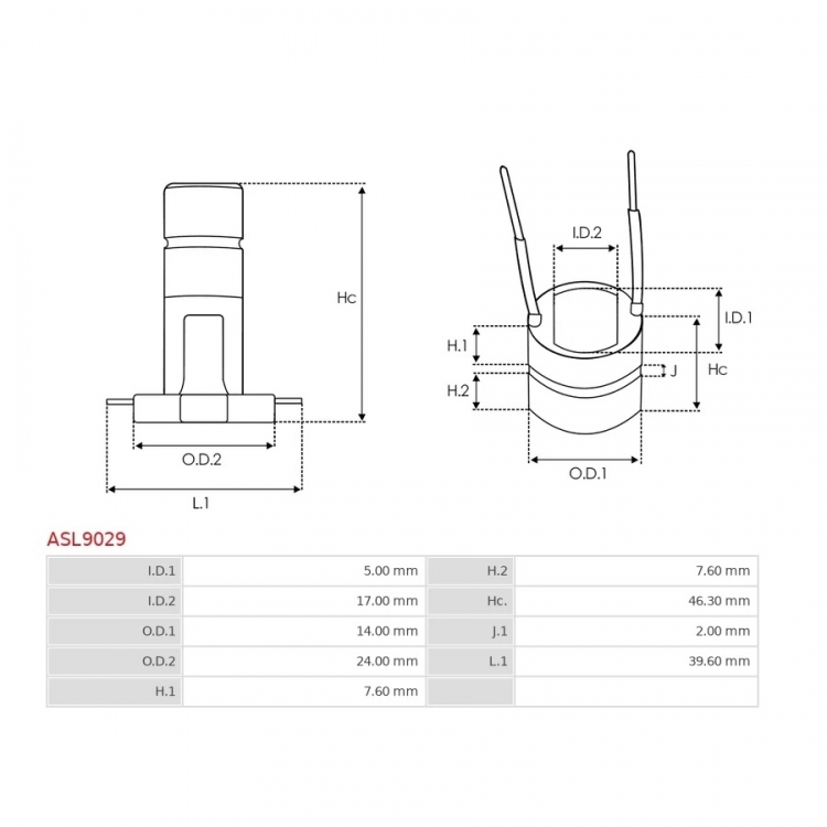 Alternator slip rings - / F00M502710