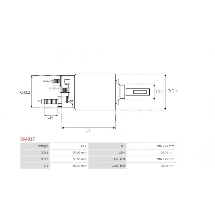 Starterio elektromagnetas  / 60933111