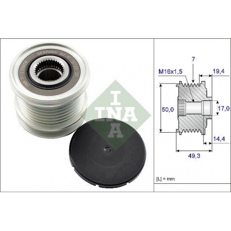 Alternator freewheel pulley...