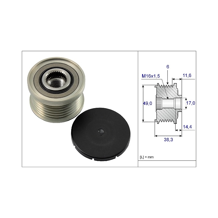Skriemulys sankabinis - / AFP3002 (INA)-535003010