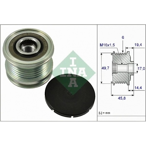 Freewheel pulley - /...
