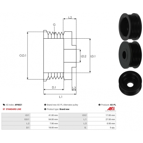 Koła pasowe alternatora /...