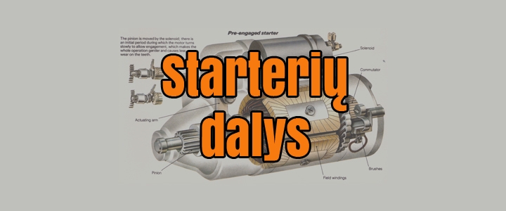 Starterių dalys